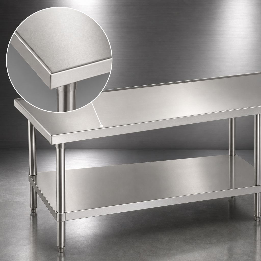 14 Gauge 304 Stainless Steel Top