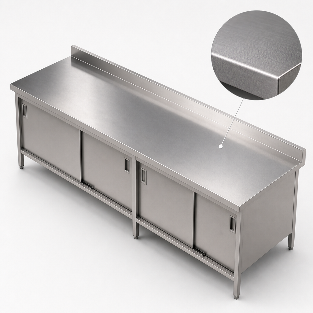 16-Gauge Stainless Steel Top