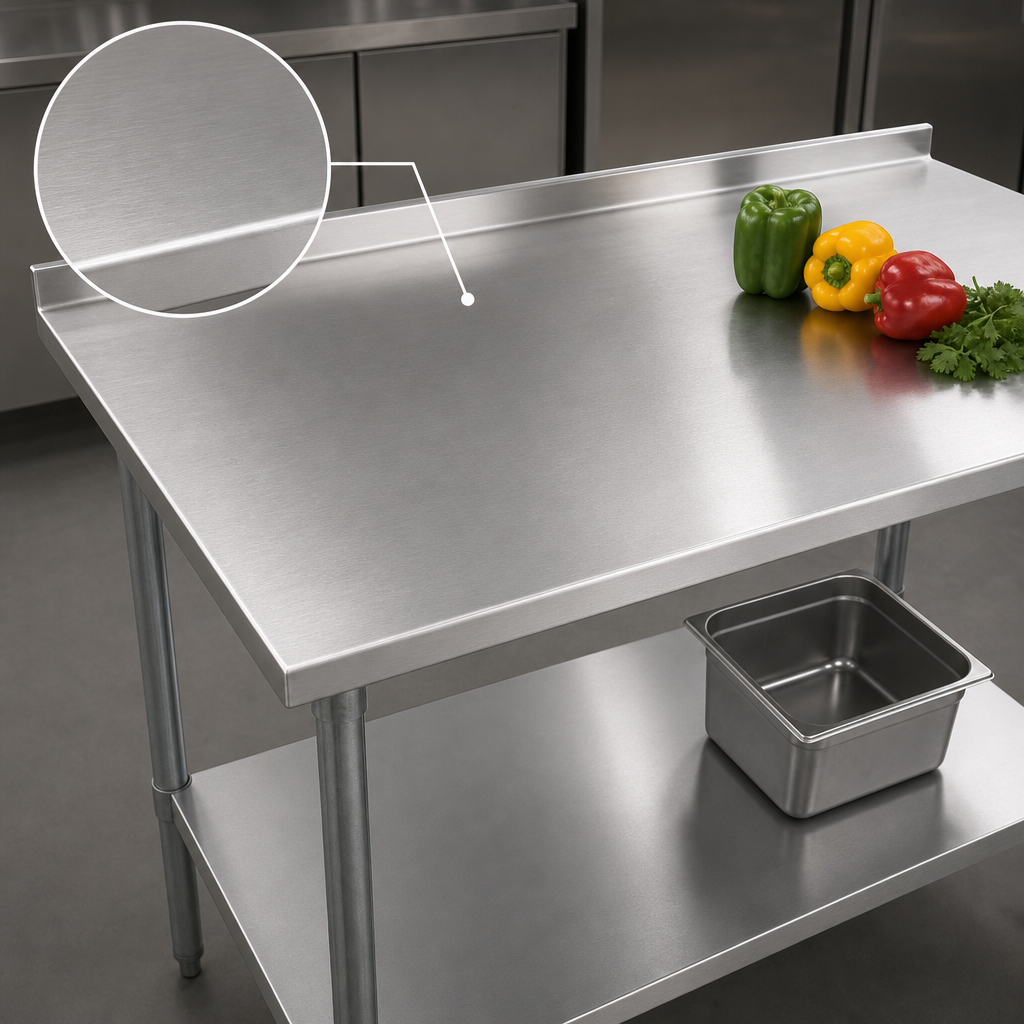 14-Gauge 300-Series Stainless Steel Top