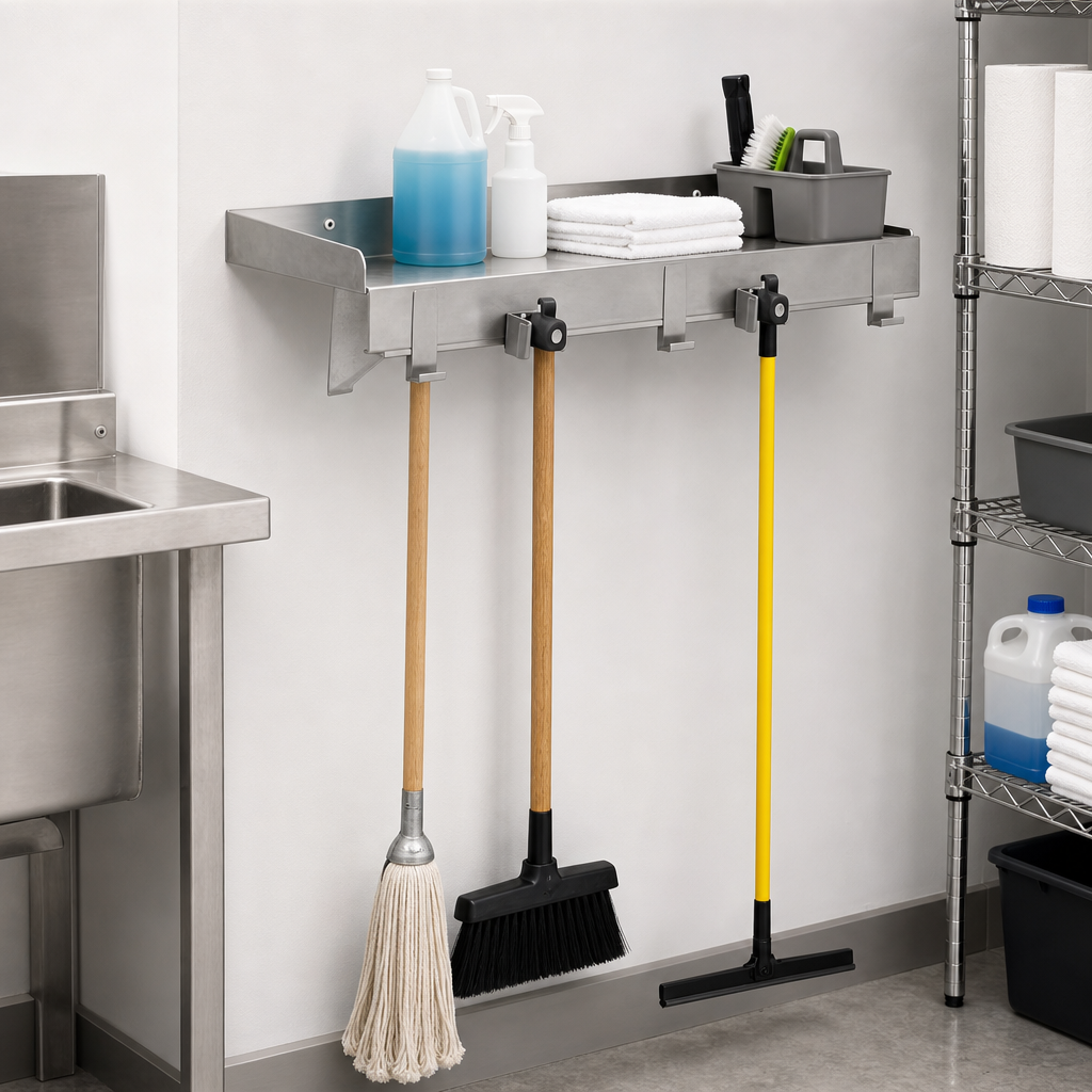 Wall-Mounted Utility Shelf