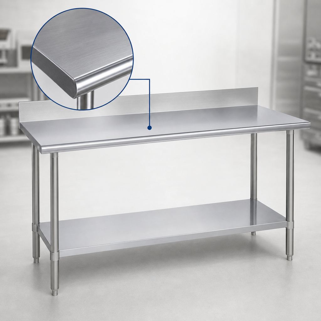16-Gauge Stainless Steel Top