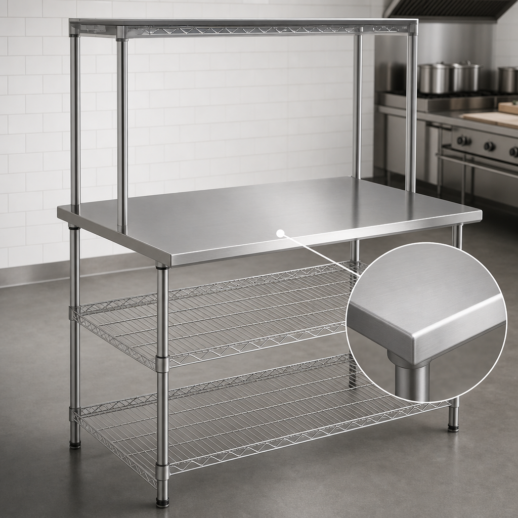 14-Gauge 304 Stainless Steel Top