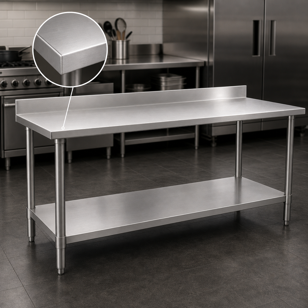 14-Gauge Stainless Steel Top