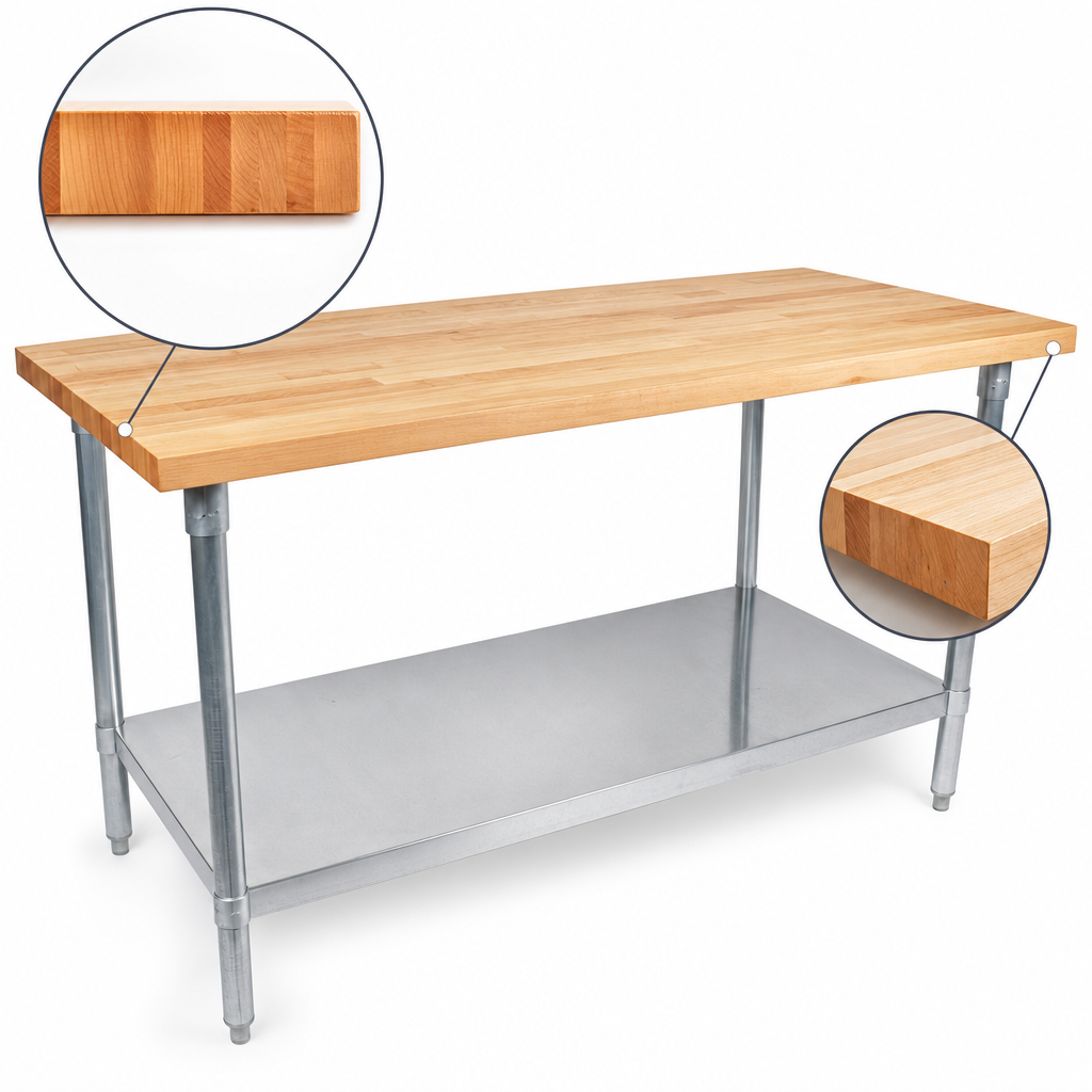 Edge-Grain Maple Work Top