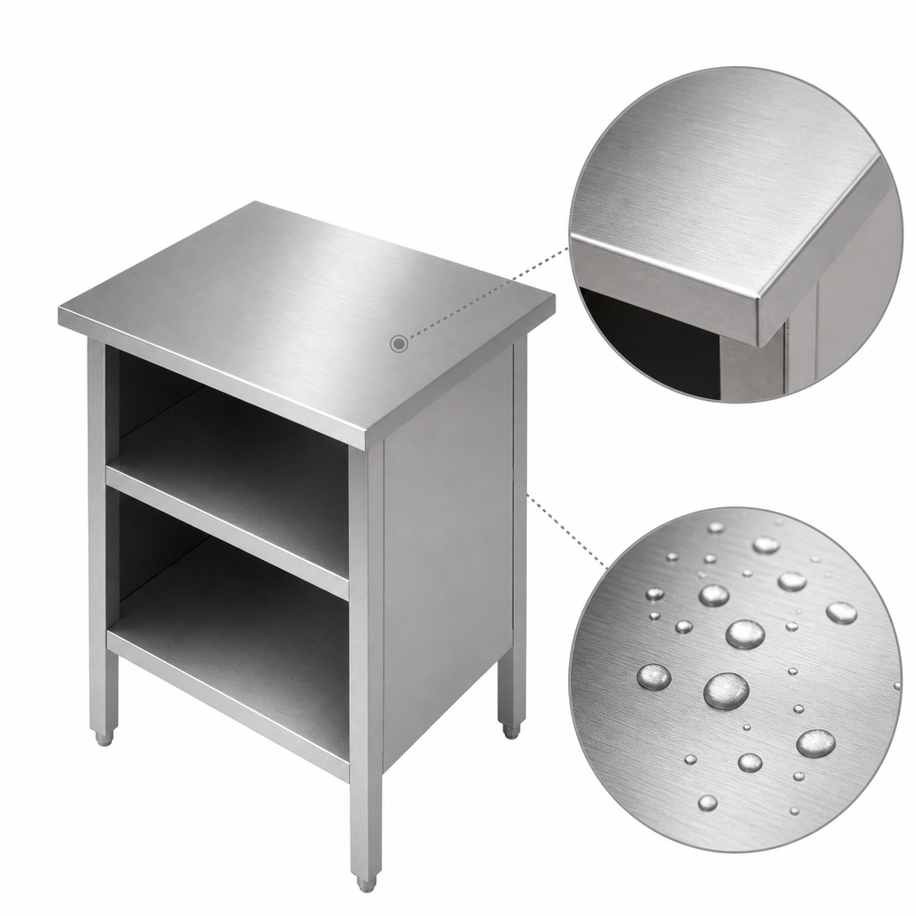 16-Gauge Stainless Steel Top