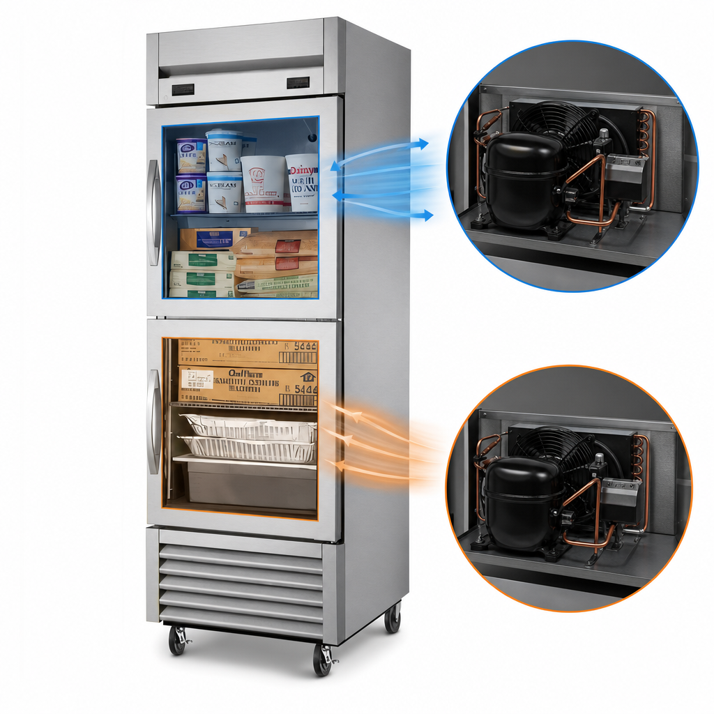 Two Independent Self-Contained Refrigeration Systems
