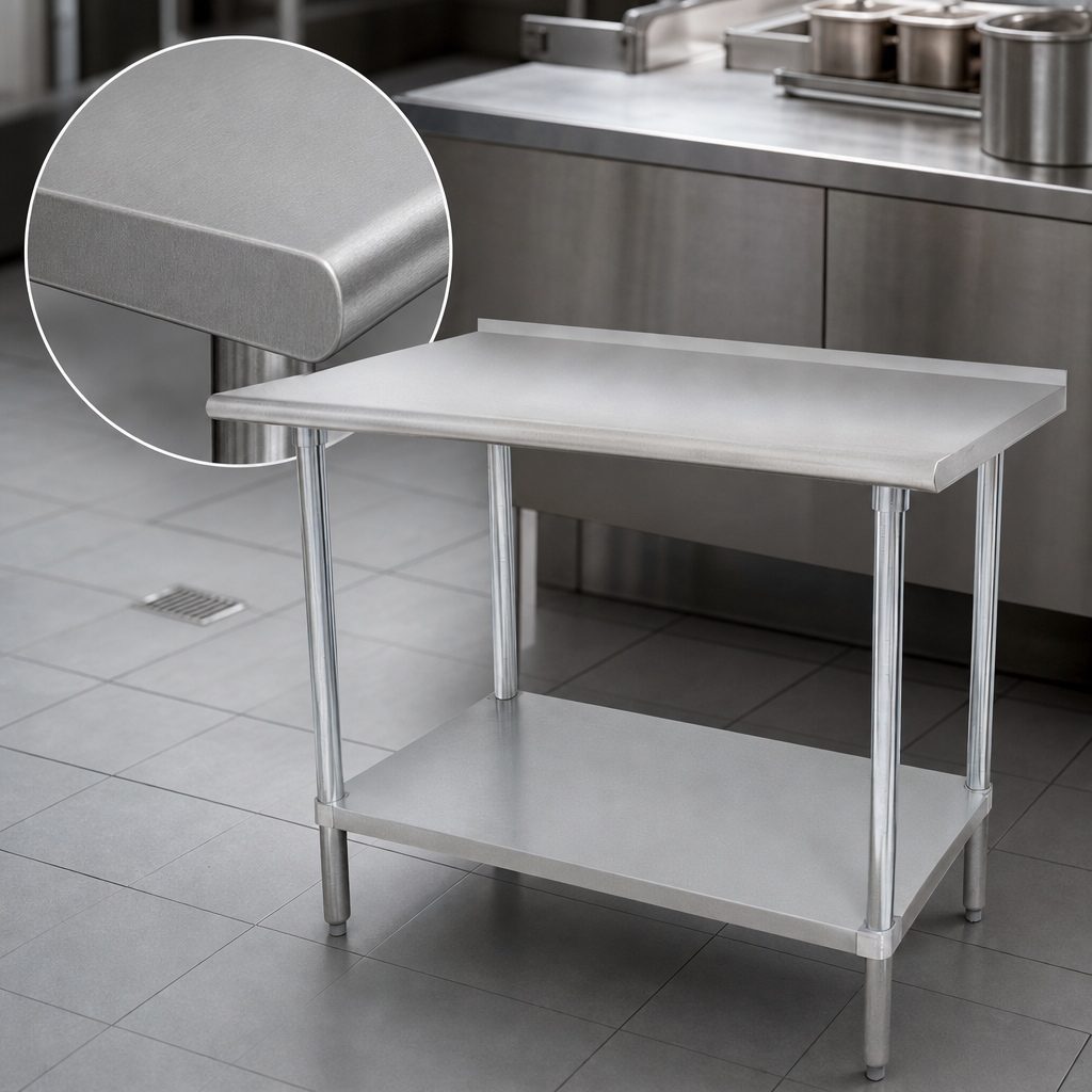 16-Gauge 304 Stainless Steel Top