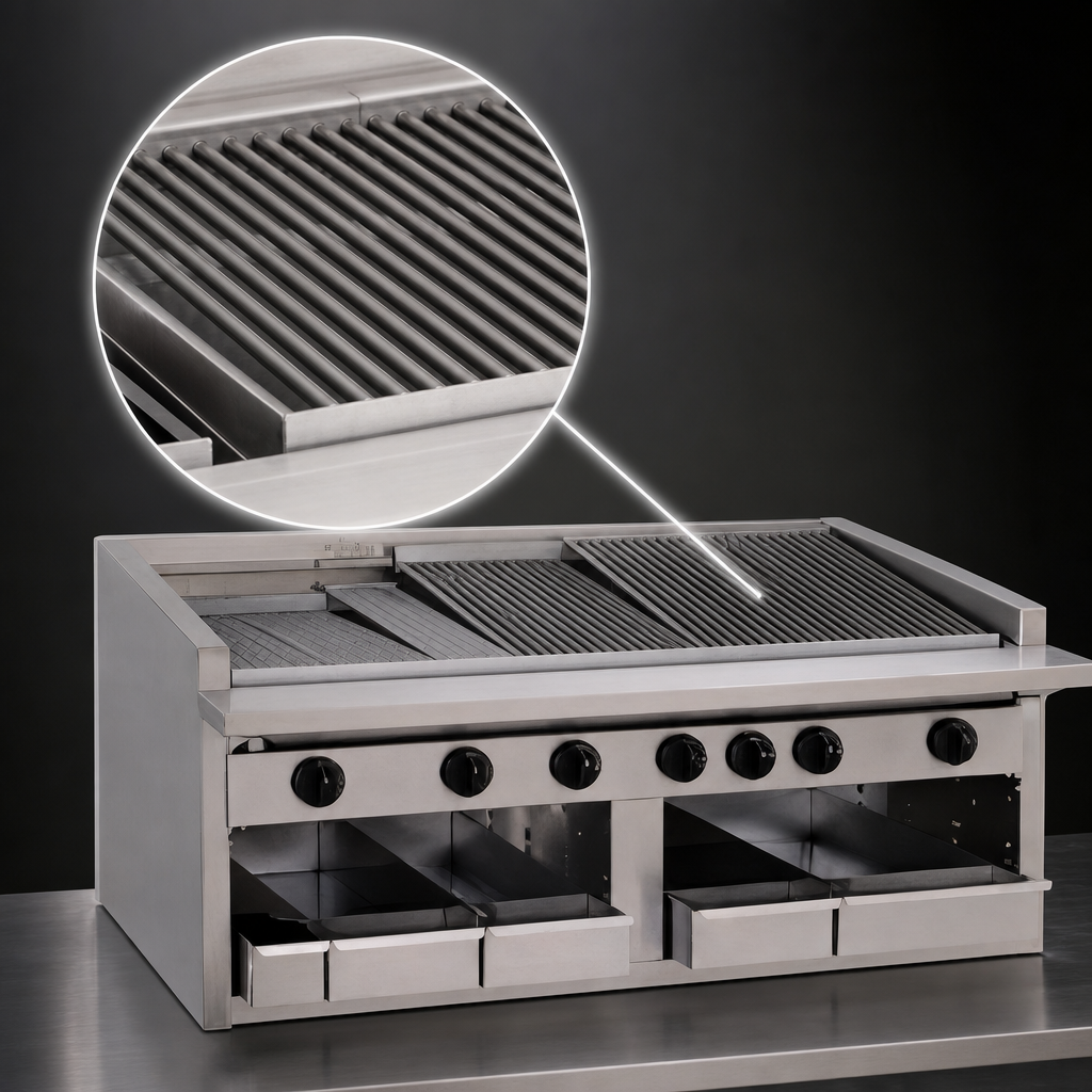 Free-Floating Round Rod Top Grate