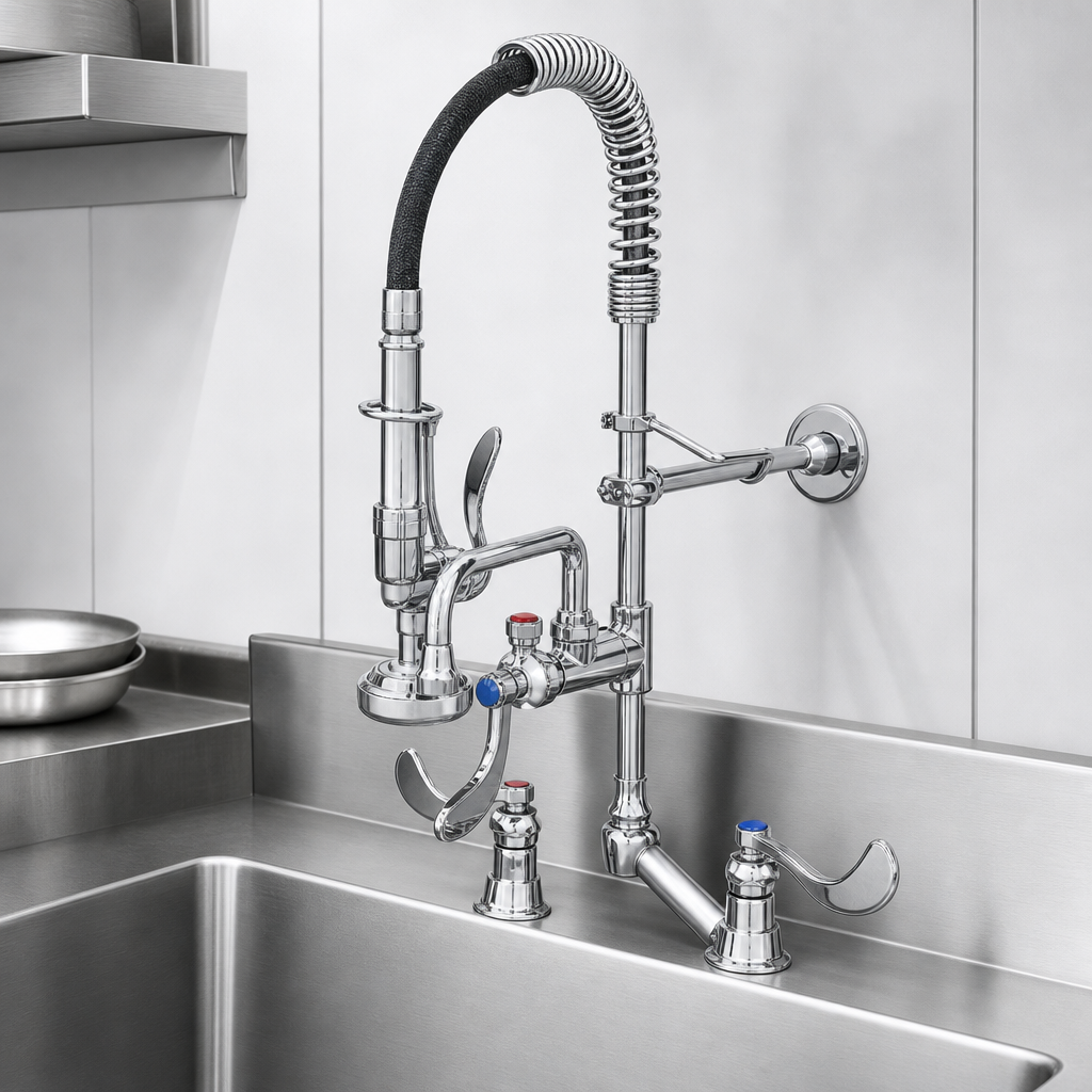 8-Inch Deck Mount Mixing Faucet