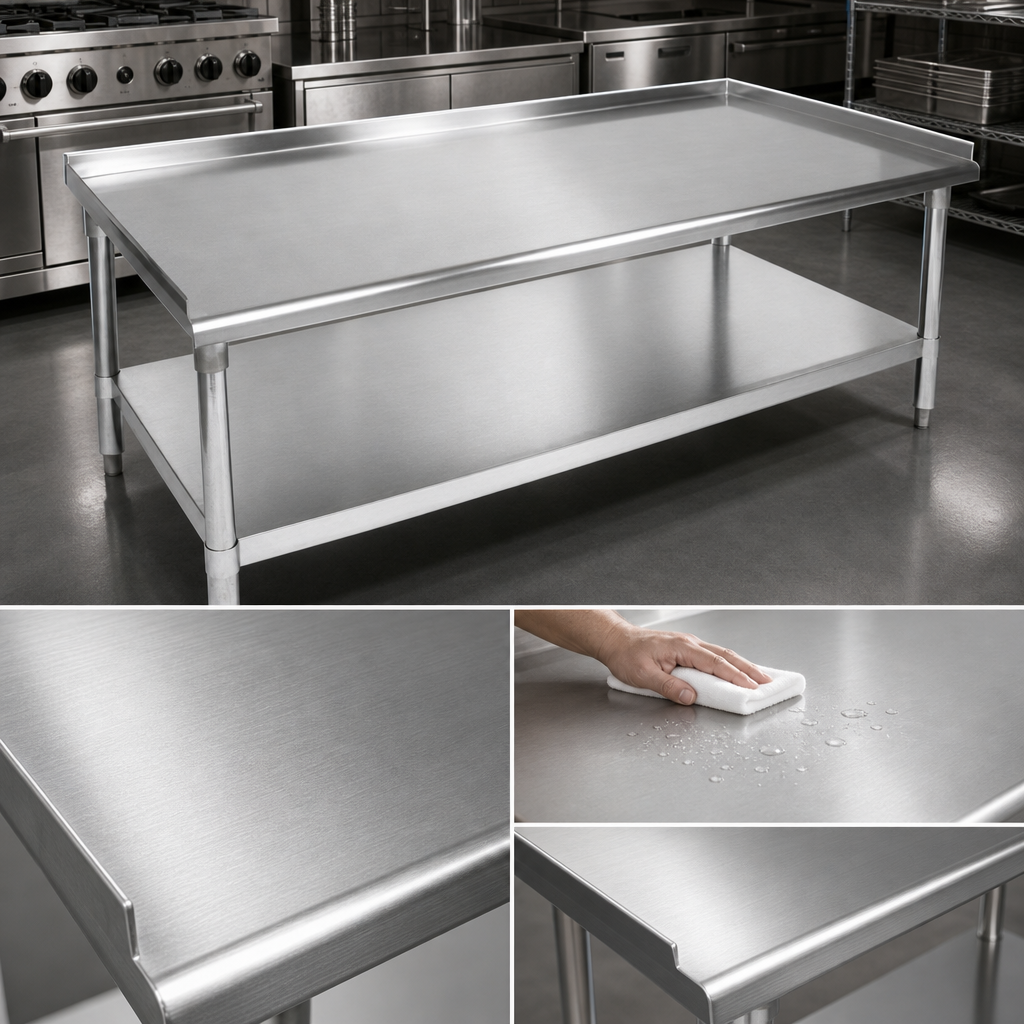 16-Gauge Stainless Steel Top