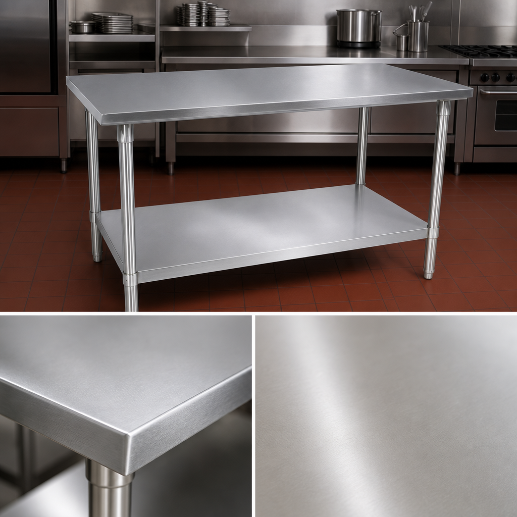 16-Gauge Stainless Steel Top