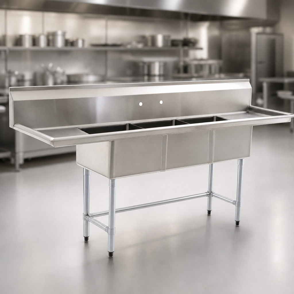 16-Gauge 304 Stainless Steel Construction