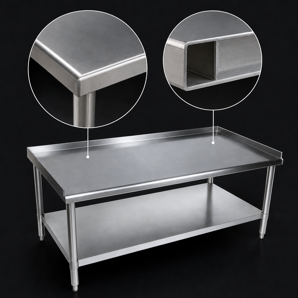 Reinforced Stainless Steel Top