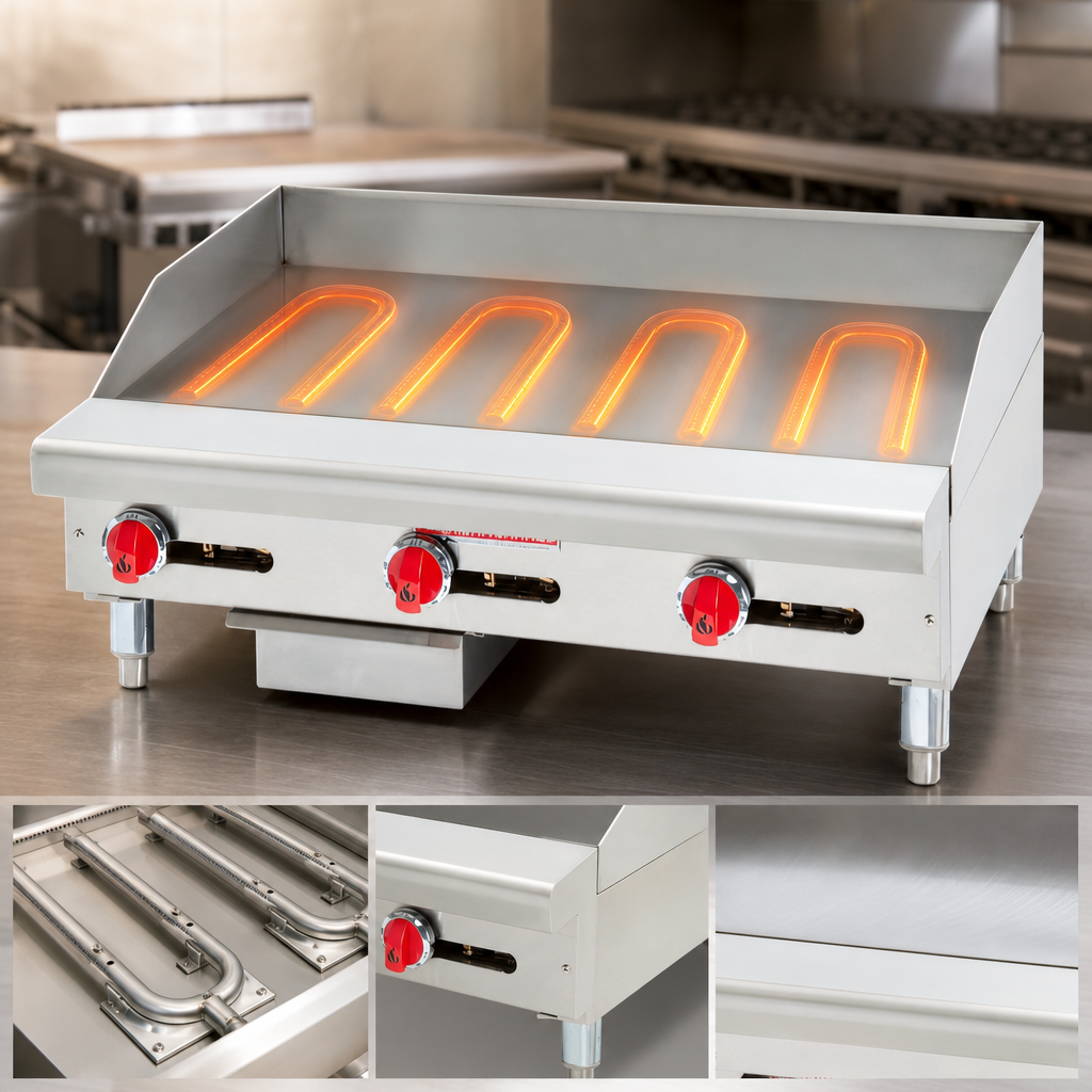 Four U-Shaped Burners
