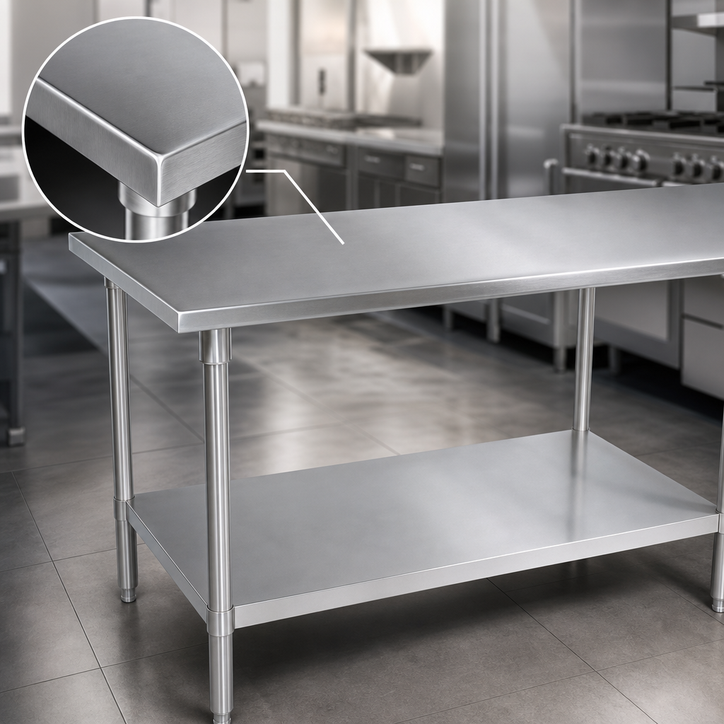 14-Gauge Stainless Steel Top