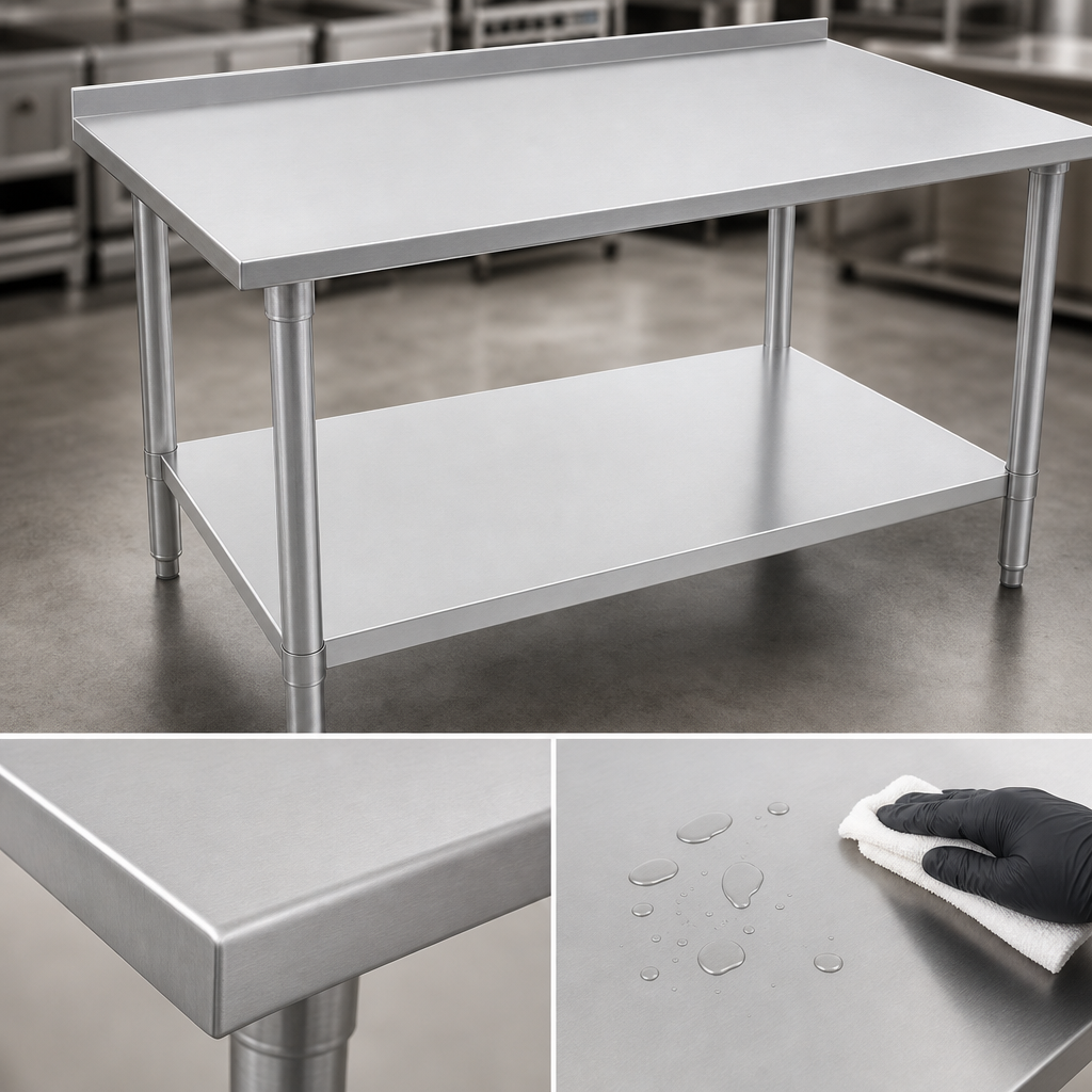 14-Gauge Stainless Steel Top