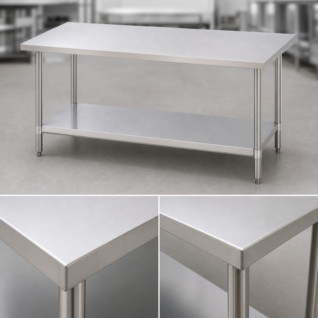 Flat Top with Turned-Down Edges