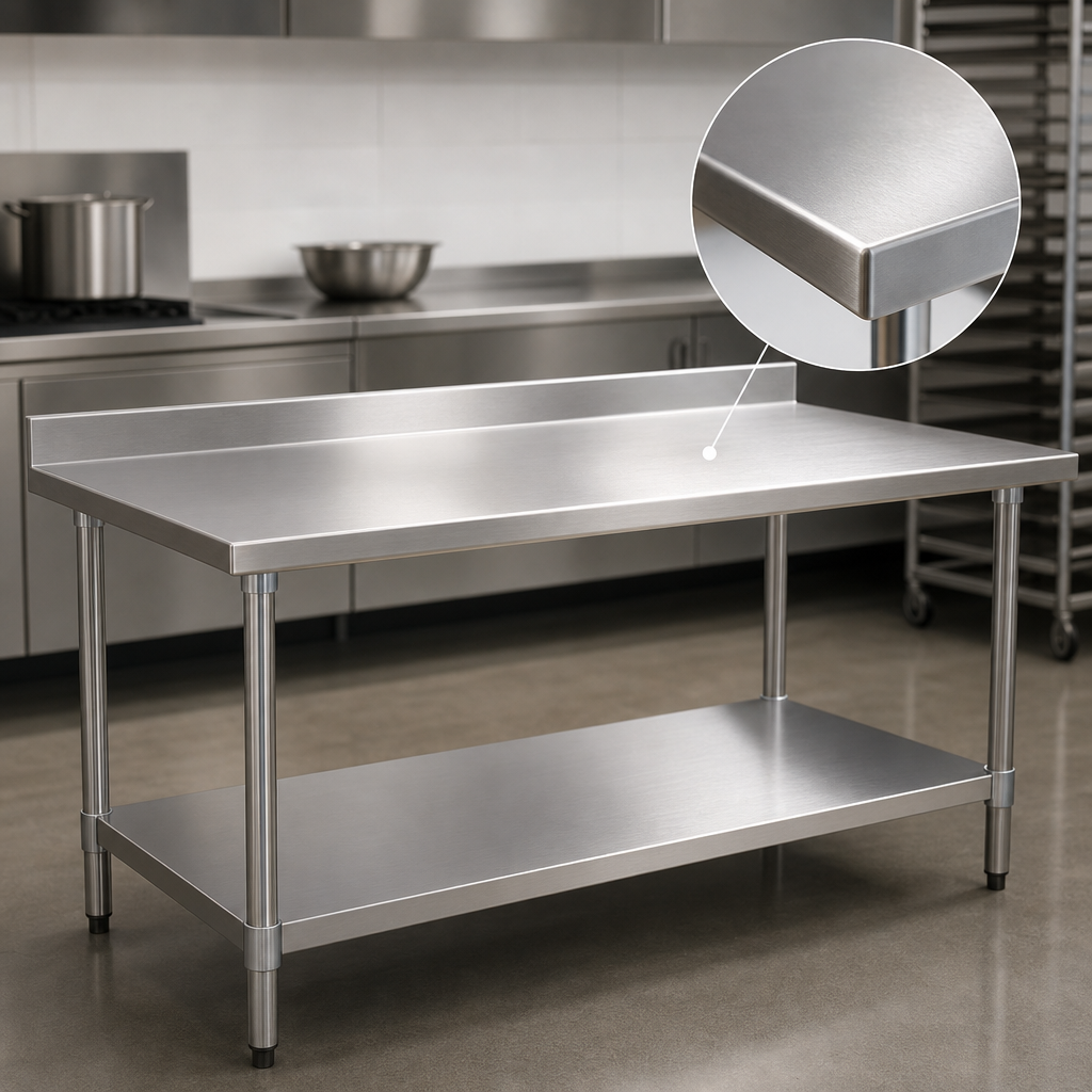 14-Gauge Stainless Steel Top