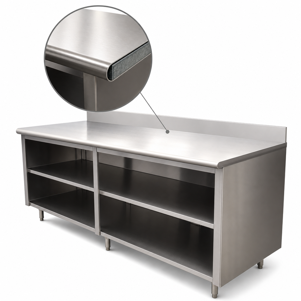 16-Gauge 304 Stainless Steel Top