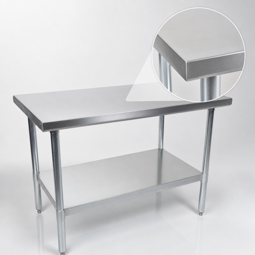 Flat Stainless Steel Top