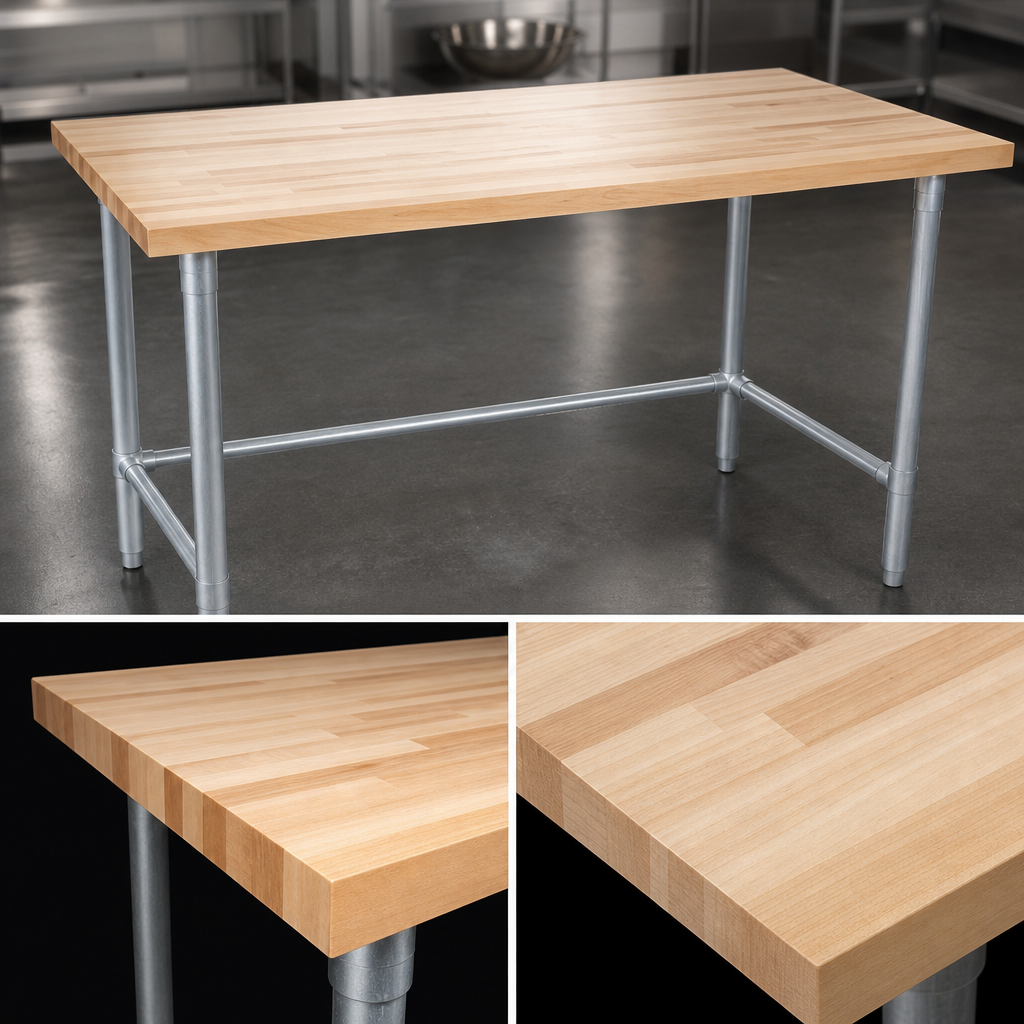 Edge-Grain Hard Maple Top