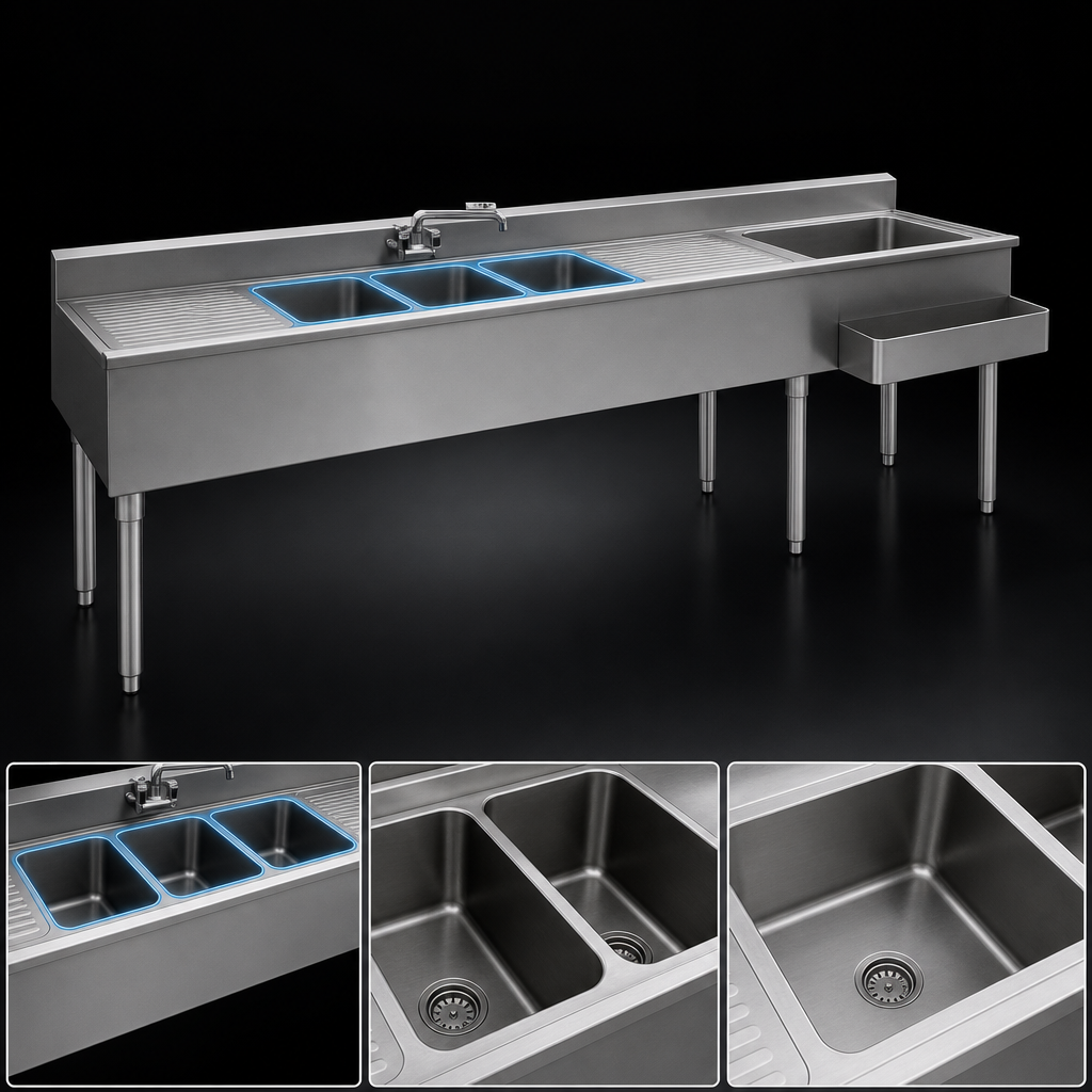 Three Sink Bowls