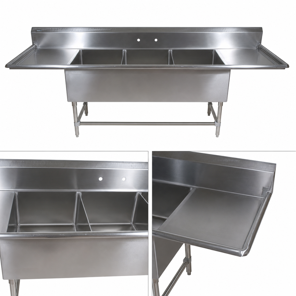 Three-Compartment Sink