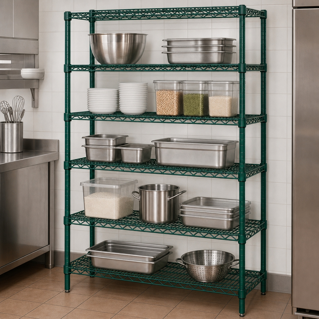 Five Wire Shelves