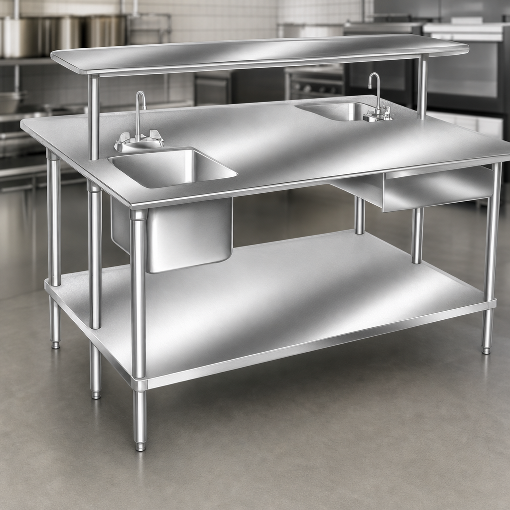 14-Gauge 304 Stainless Steel Top