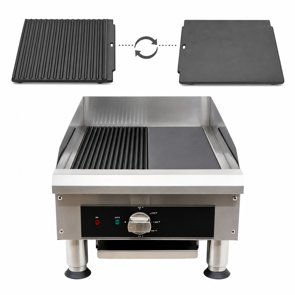 Interchangeable Grill And Griddle Plates