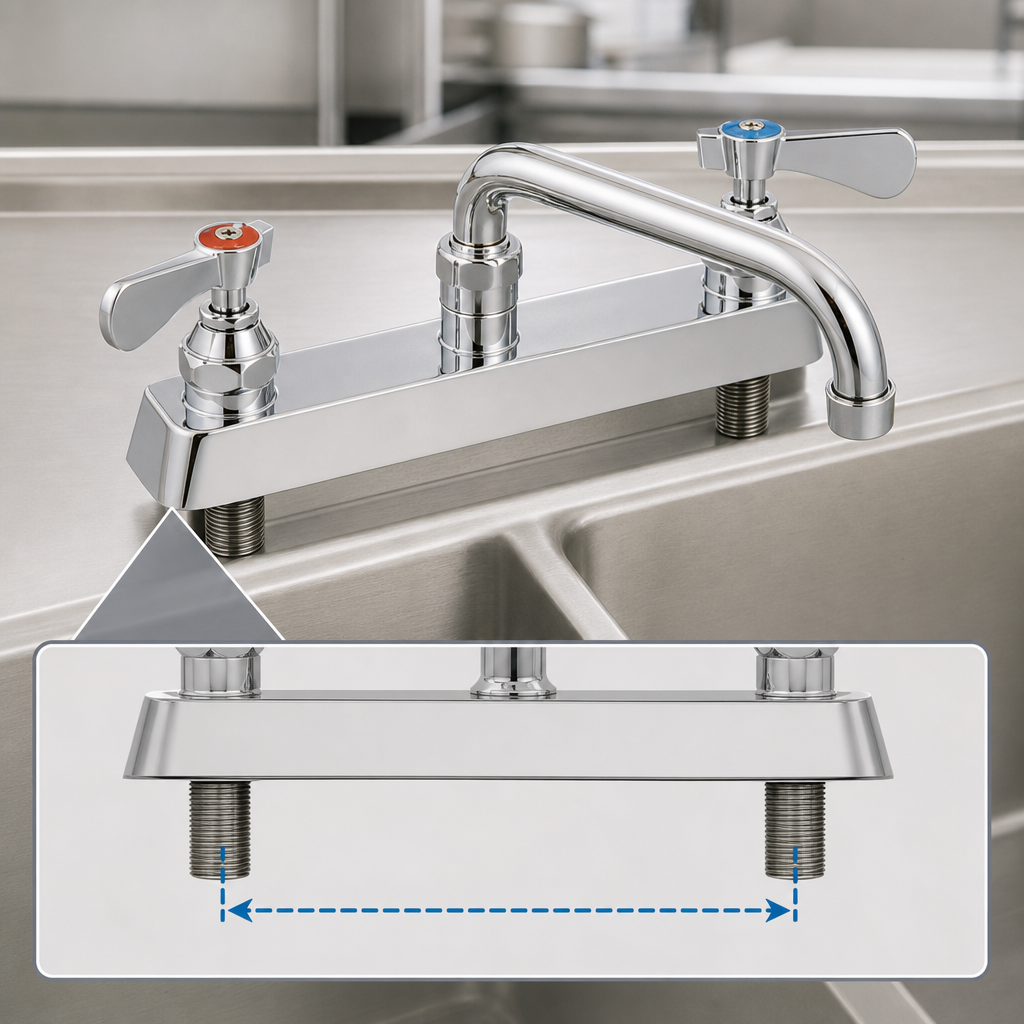 8-Inch Center Deck Mount
