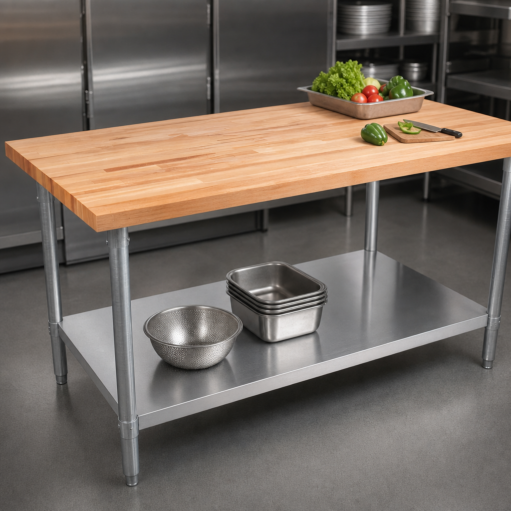 1-1/2-Inch Edge Grain Flat Top