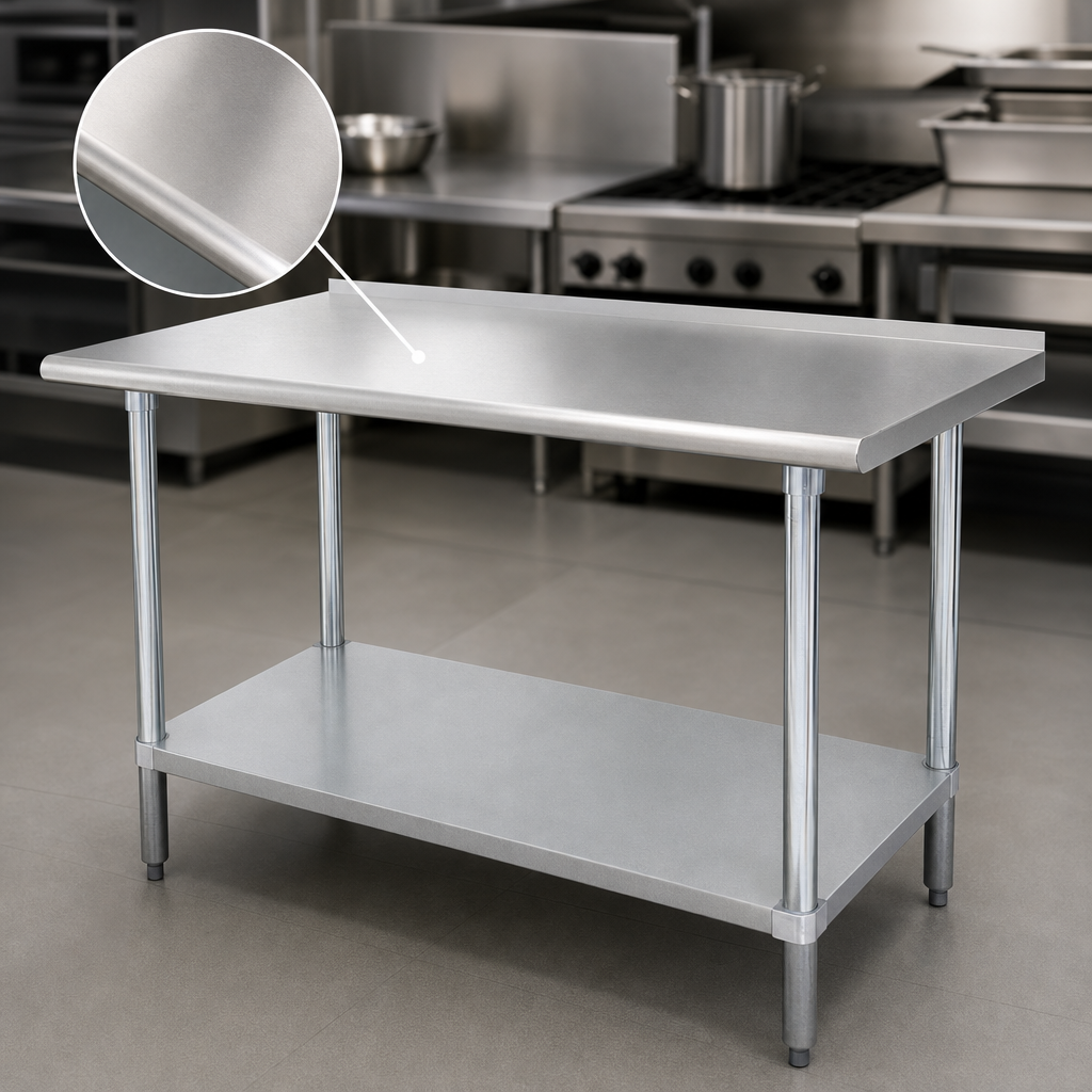 16-Gauge 304 Stainless Steel Top