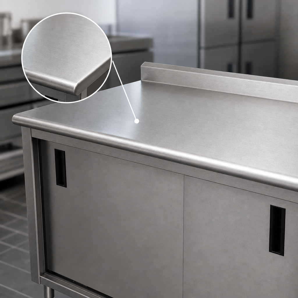 14-Gauge Stainless Steel Top