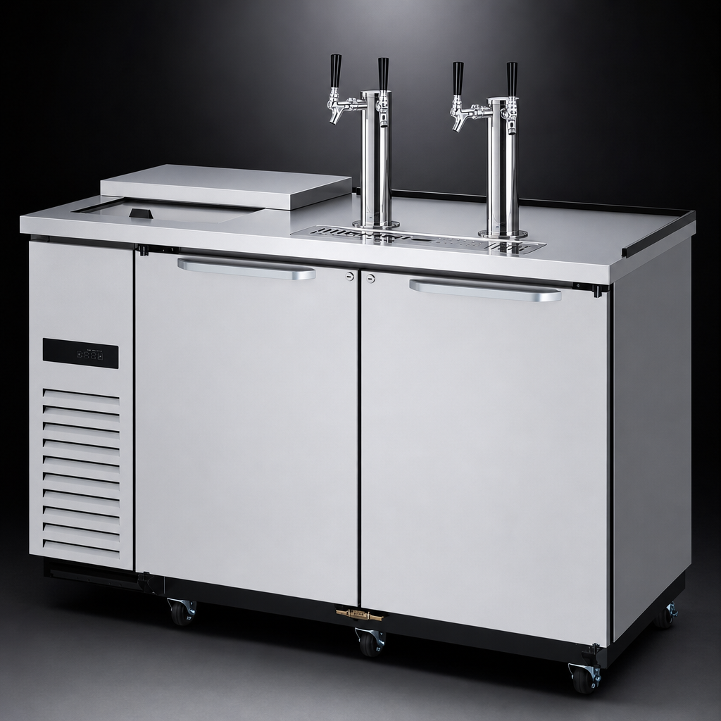 Dual Stainless Steel Beer Towers