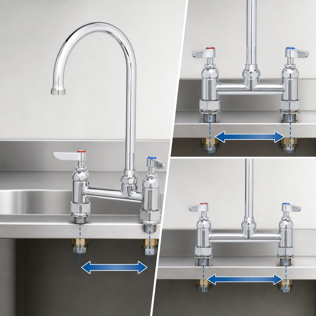 Adjustable Faucet Centers