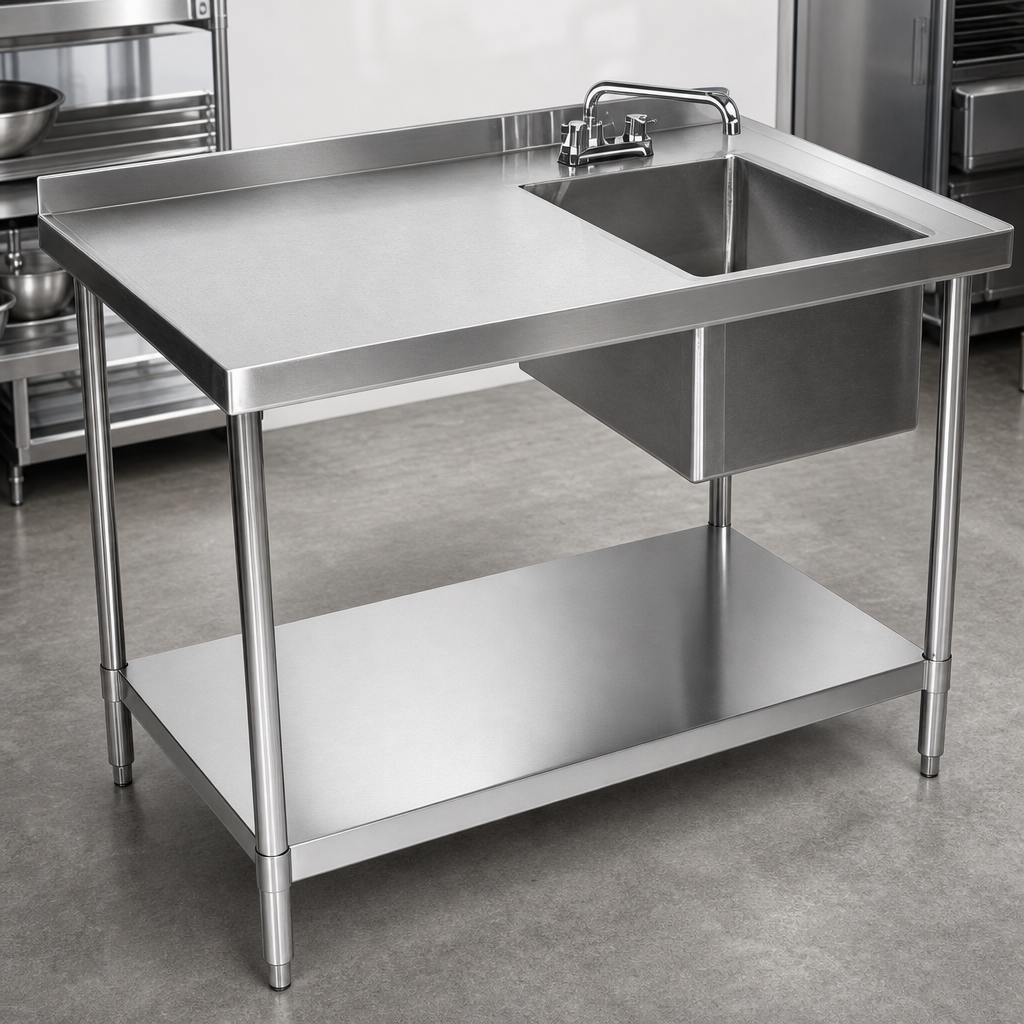 Right-Side Prep Sink