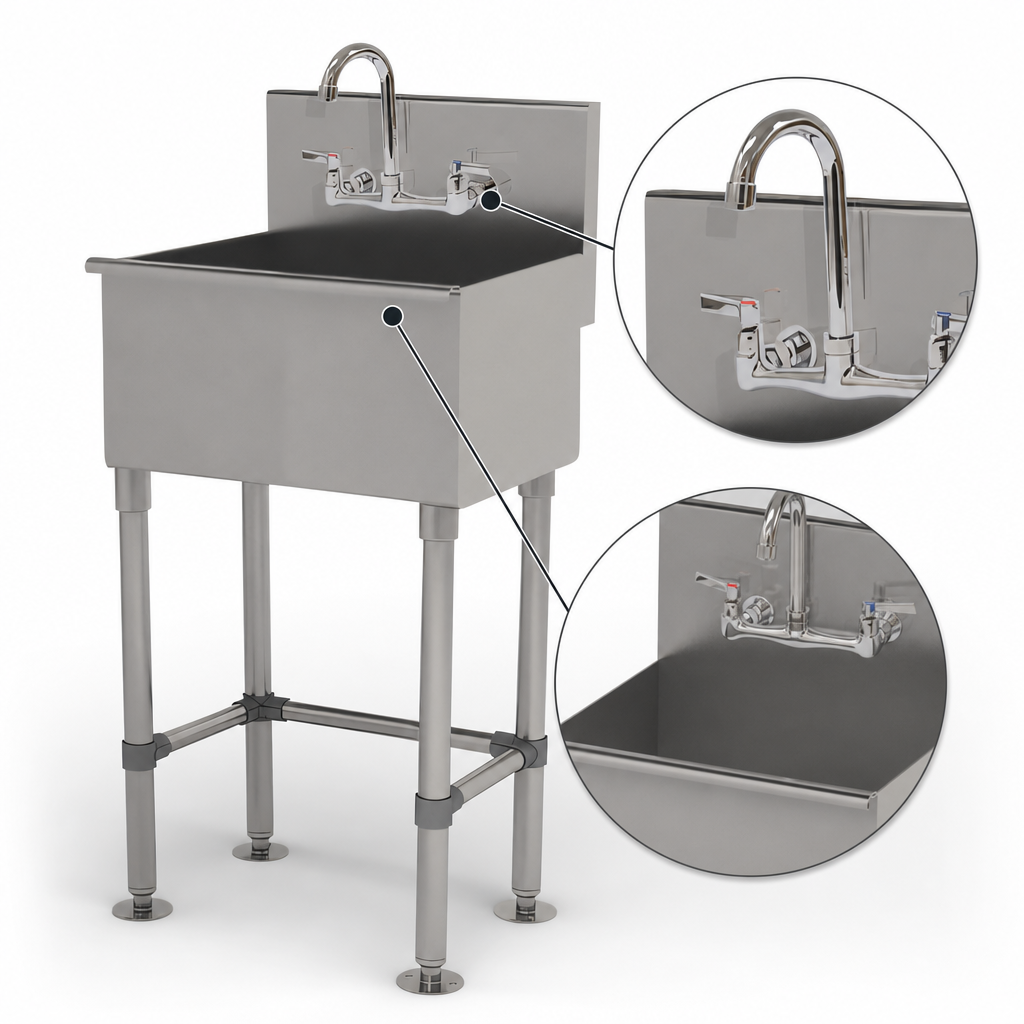 Included Gooseneck Faucet
