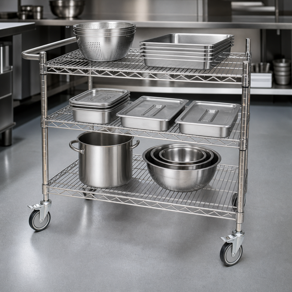Three Mesh Shelves