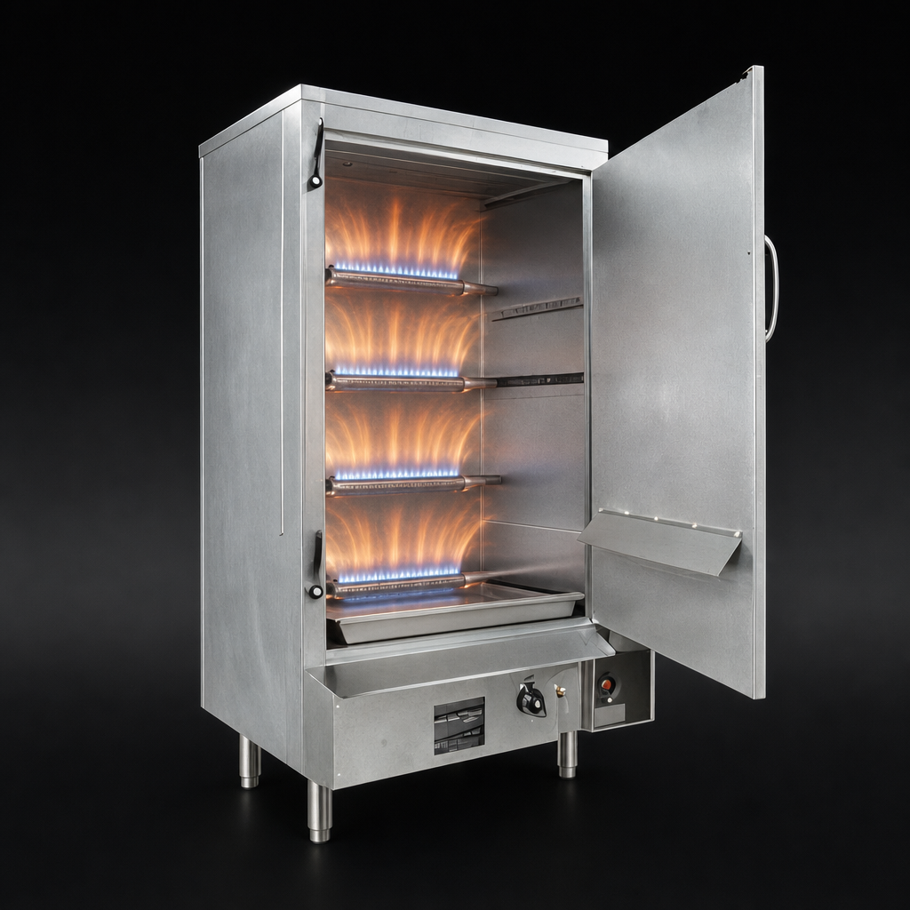 Four Aluminum Tubular Burners
