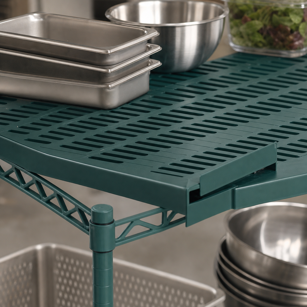 Louvered Shelf Surface