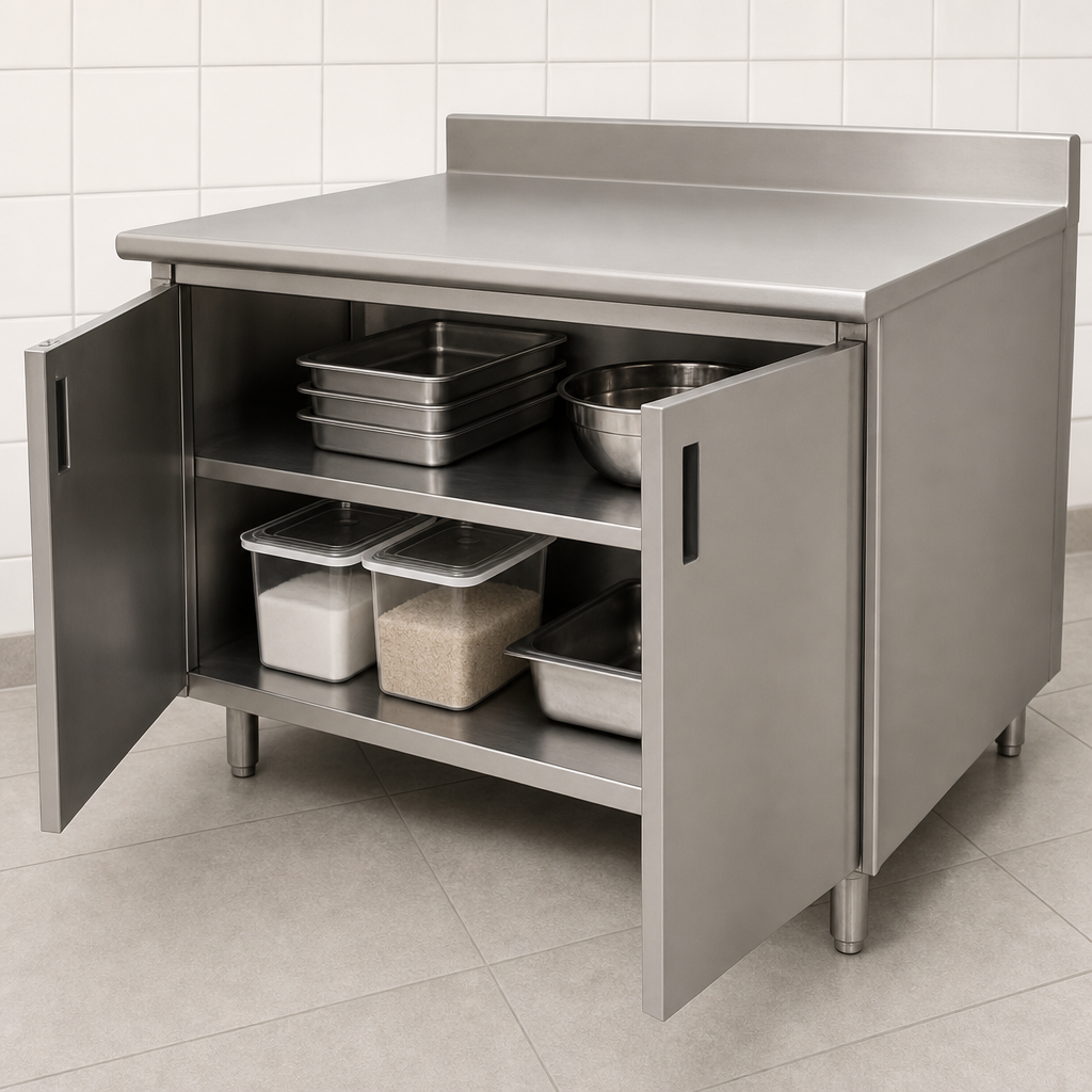 Cabinet Base with Hinged Doors