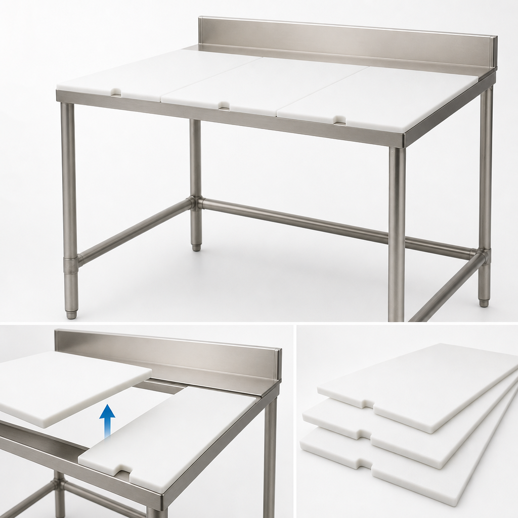 Three Removable Polymer Boards