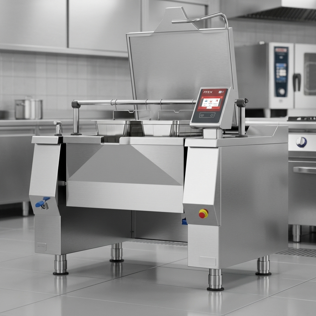 This image highlights the Betterpan's exceptionally robust AISI 304 stainless steel frame and thick satin-finish outer cover, engineered for maximum durability and strength.