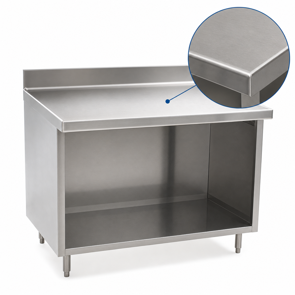14-Gauge 304 Stainless Steel Top