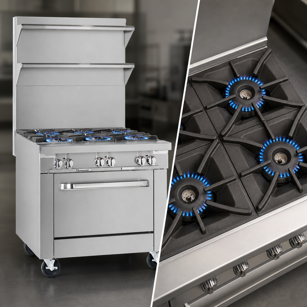 Four Open Burners