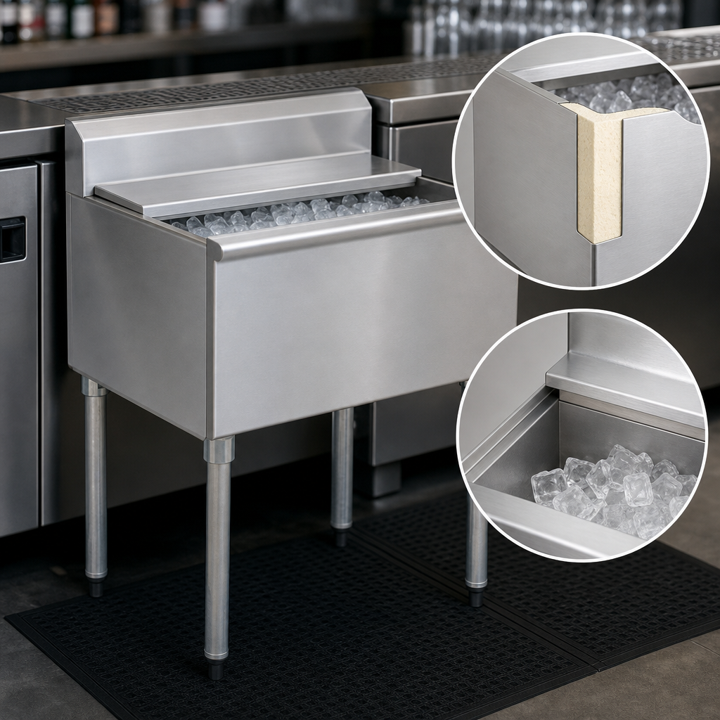 Fully Insulated Fabricated Ice Bin
