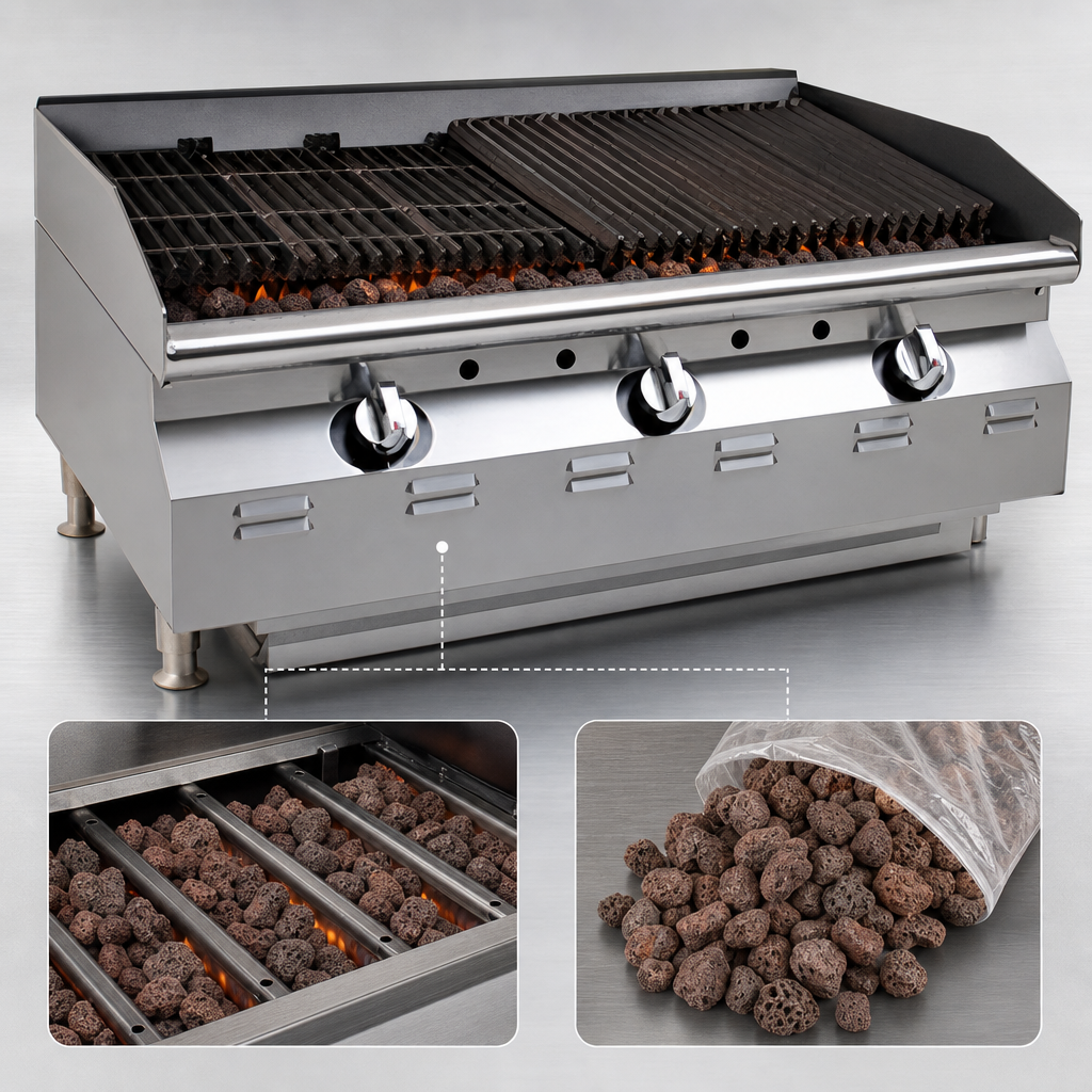Lava Rock Heating