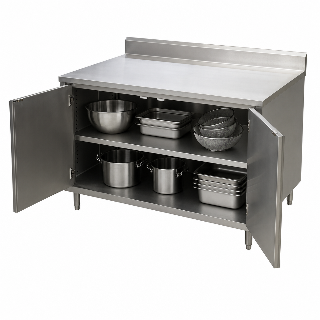 Cabinet Base with Hinged Doors