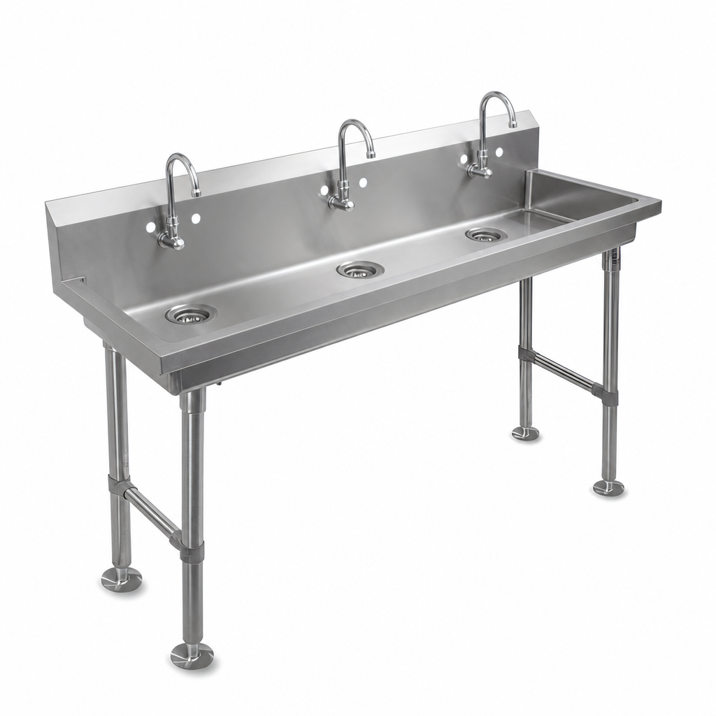 Three Faucet Stations